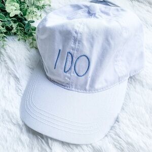 Rae Dunn | NWT I Do. White Baseball Cap